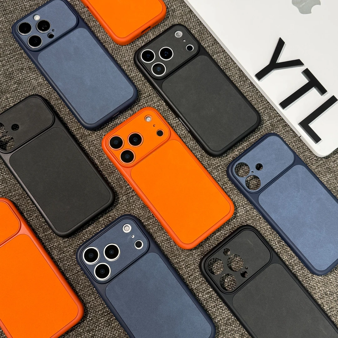 雅天立秋冬纯色肤感贴皮适用苹果17pro/15全包iPhone16手机壳14套