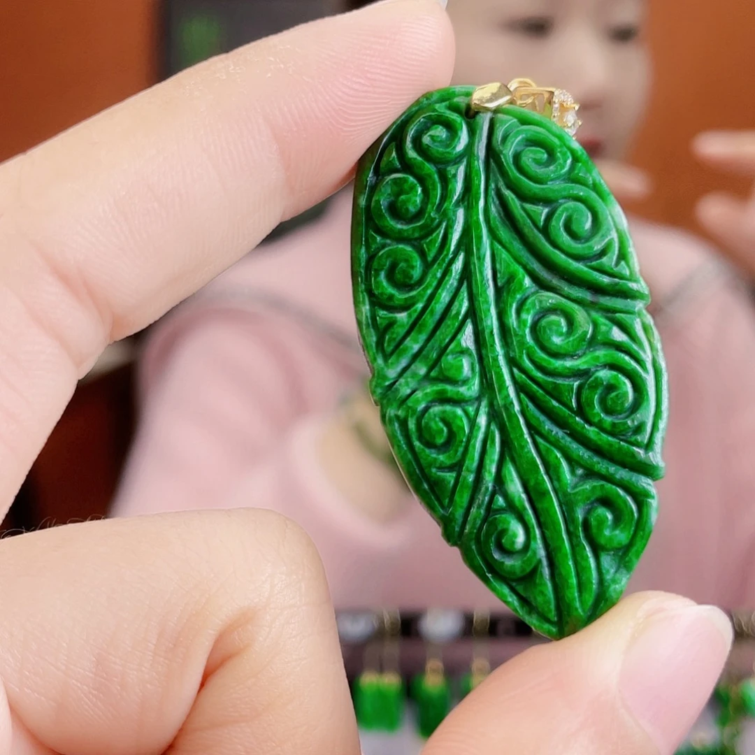 翡翠未镶嵌耳饰饰品