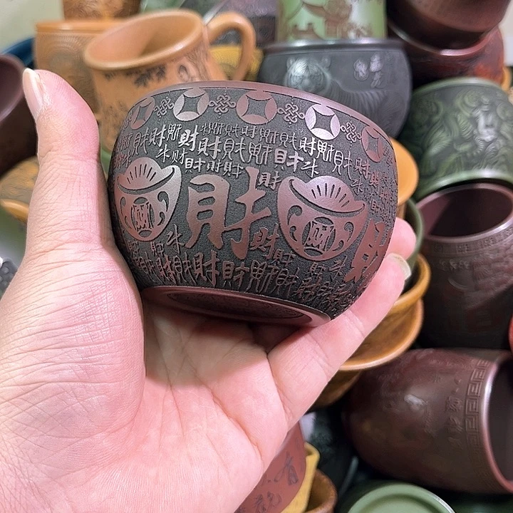 茶杯紫砂全手工紫砂主人杯