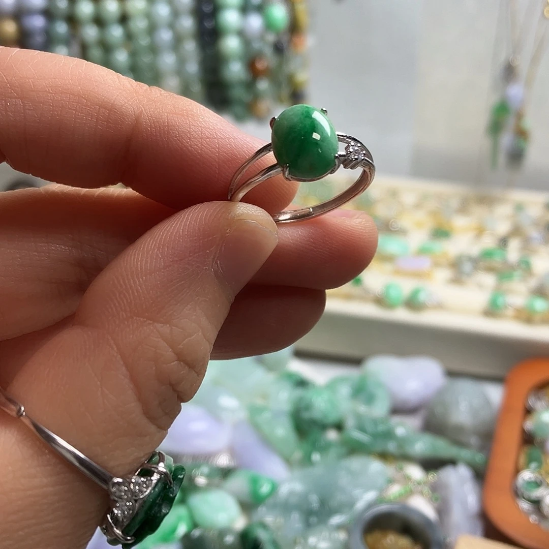 翡翠银S925镶嵌颈饰01