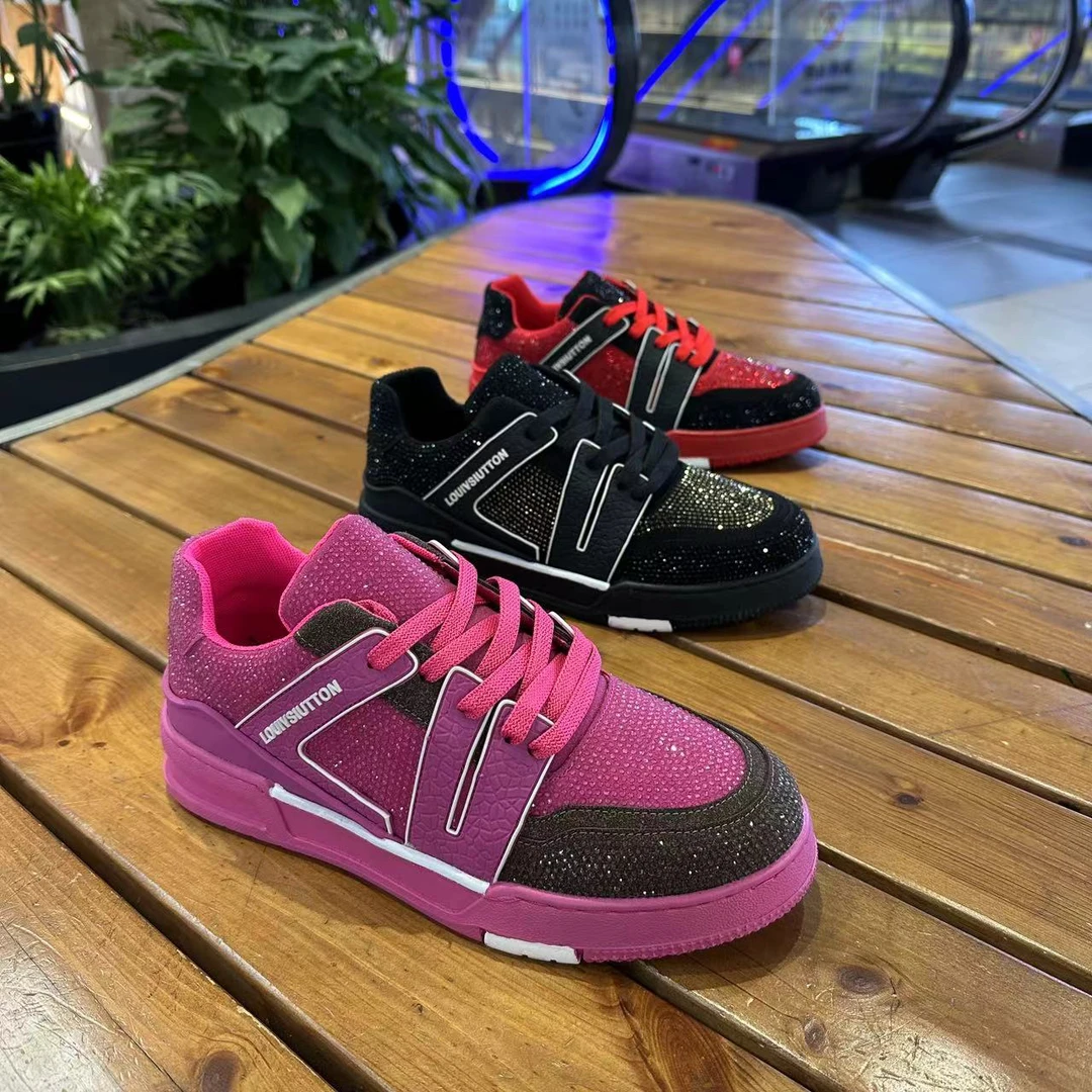 休闲拼色板鞋防水男友风休闲板鞋休闲鞋潮流情侣鞋子