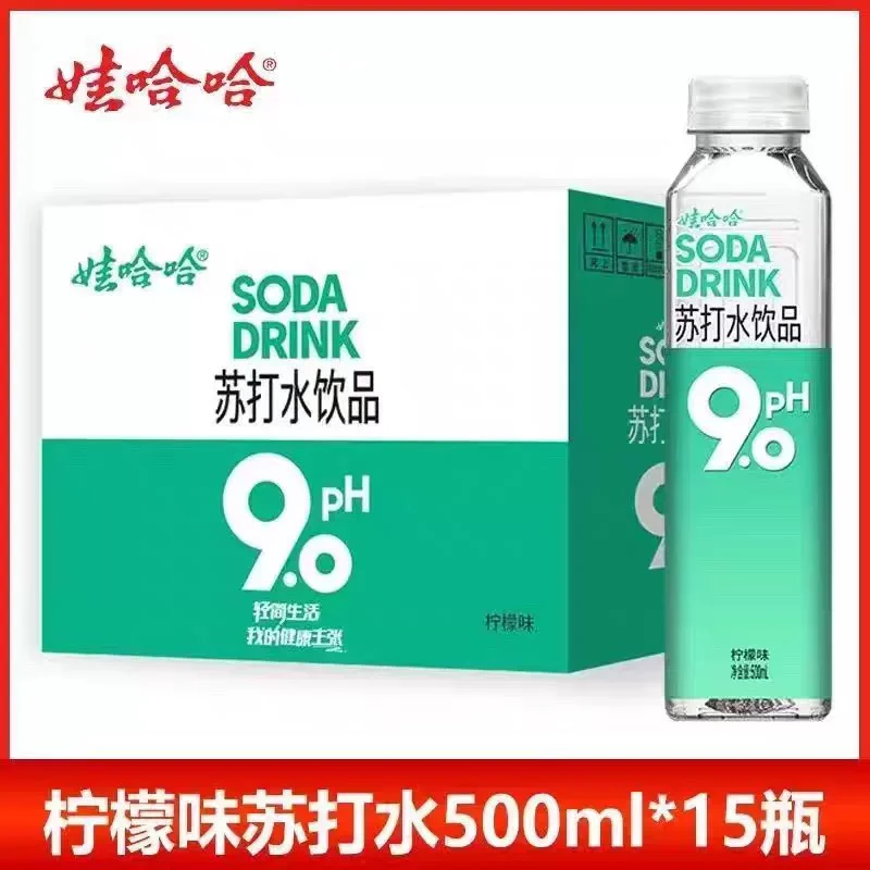 【新日期】娃哈哈柠檬味苏打水pH9.0 500ml*15矿泉水