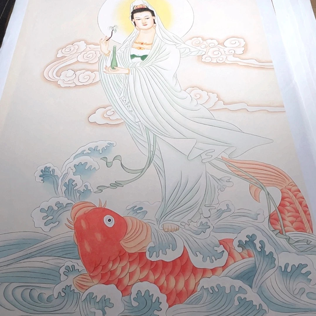 江***锅国画微瑕福利款熬鱼观音