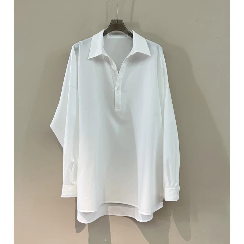 【奥兰多多&杨子家轻奢定制】两侧开叉衬衣0101