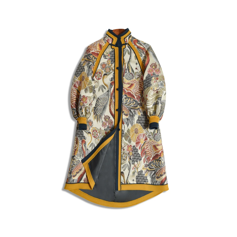 【PUHUA-朴婳】 风华绝代 女装大衣羊毛刺绣款2062