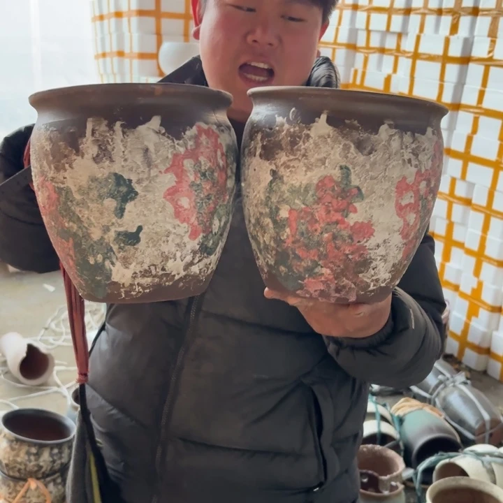 红陶口径 高度 花盆 19 20