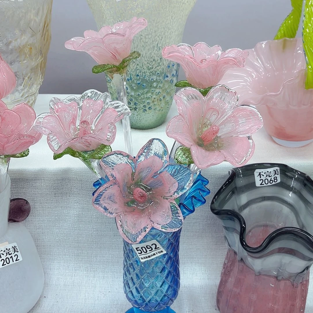5花1瓶 安妮琉璃手工花器