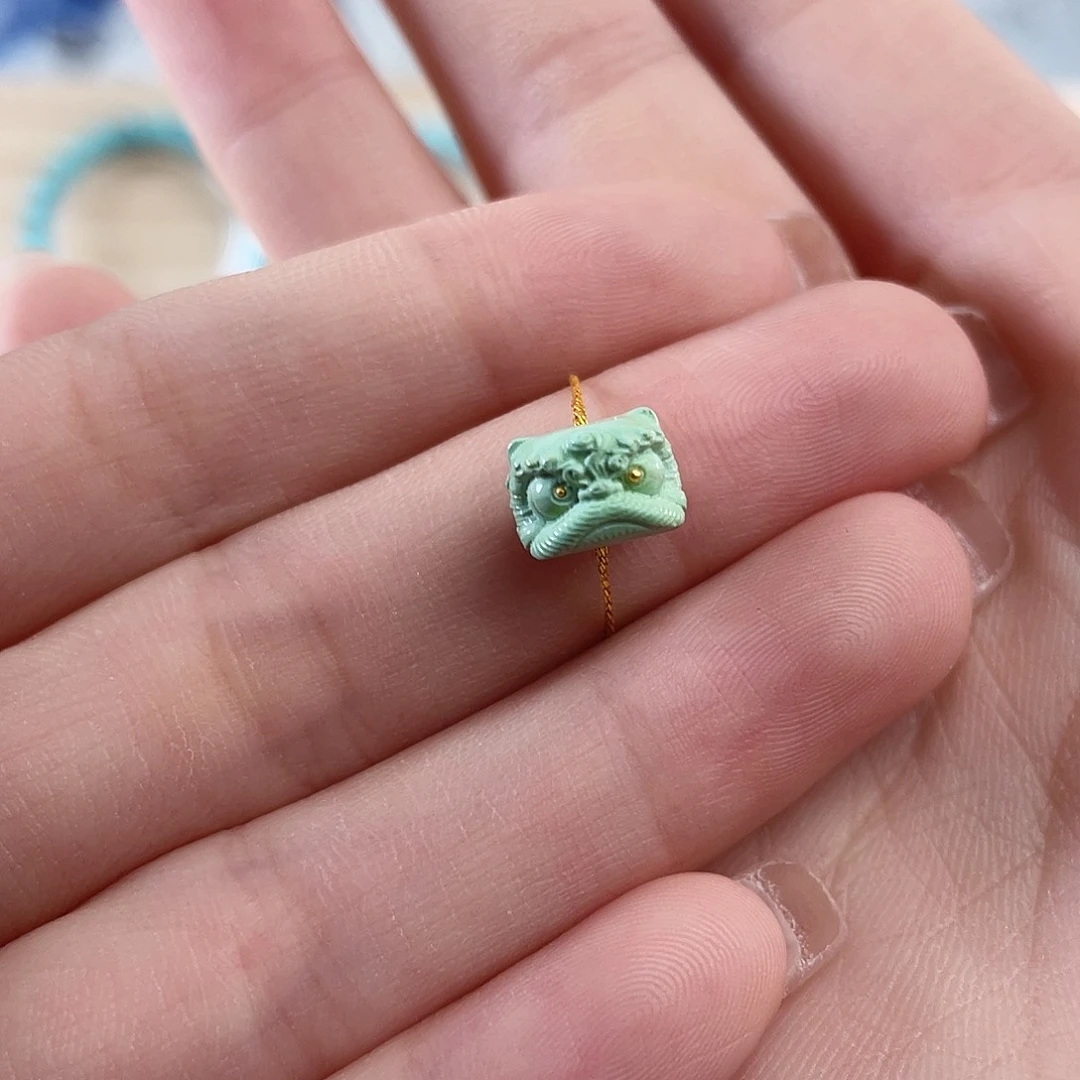 绿松石未镶嵌配饰菜籽醒狮7.2+