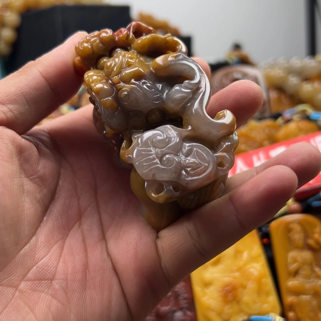 石英质玉（黄龙玉）未镶嵌多选一发货