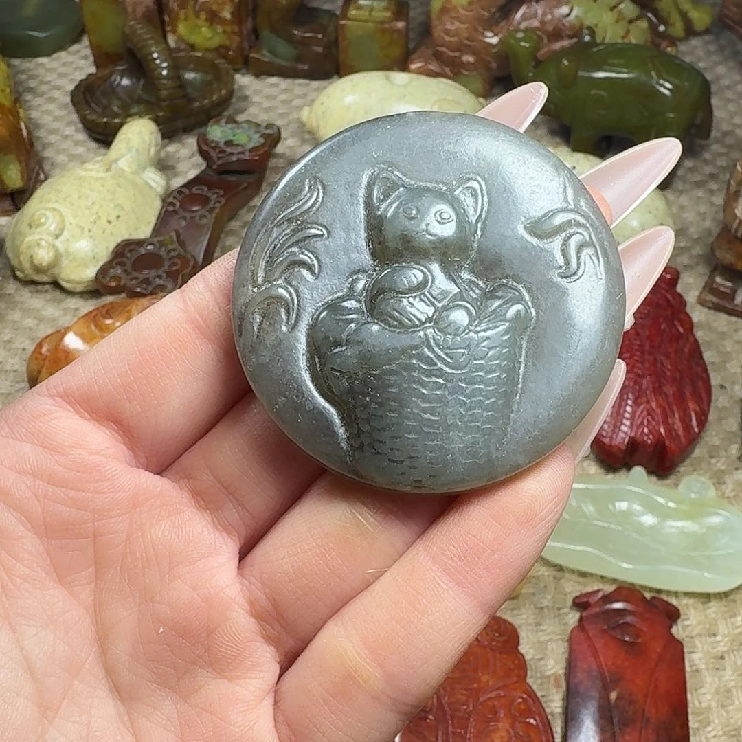 白玉菩提吊坠挂件