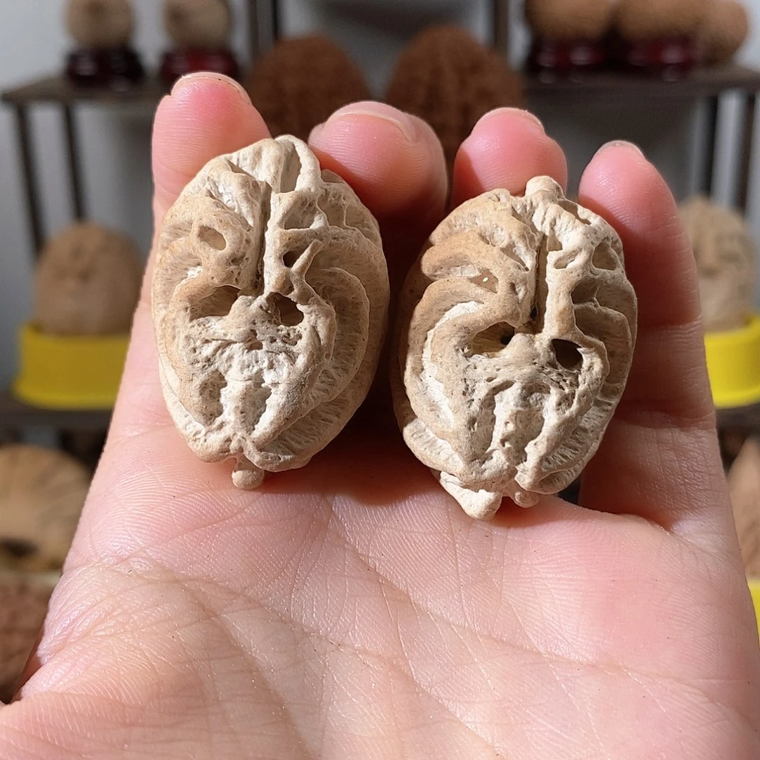 文玩核桃把件老*鬼脸2829