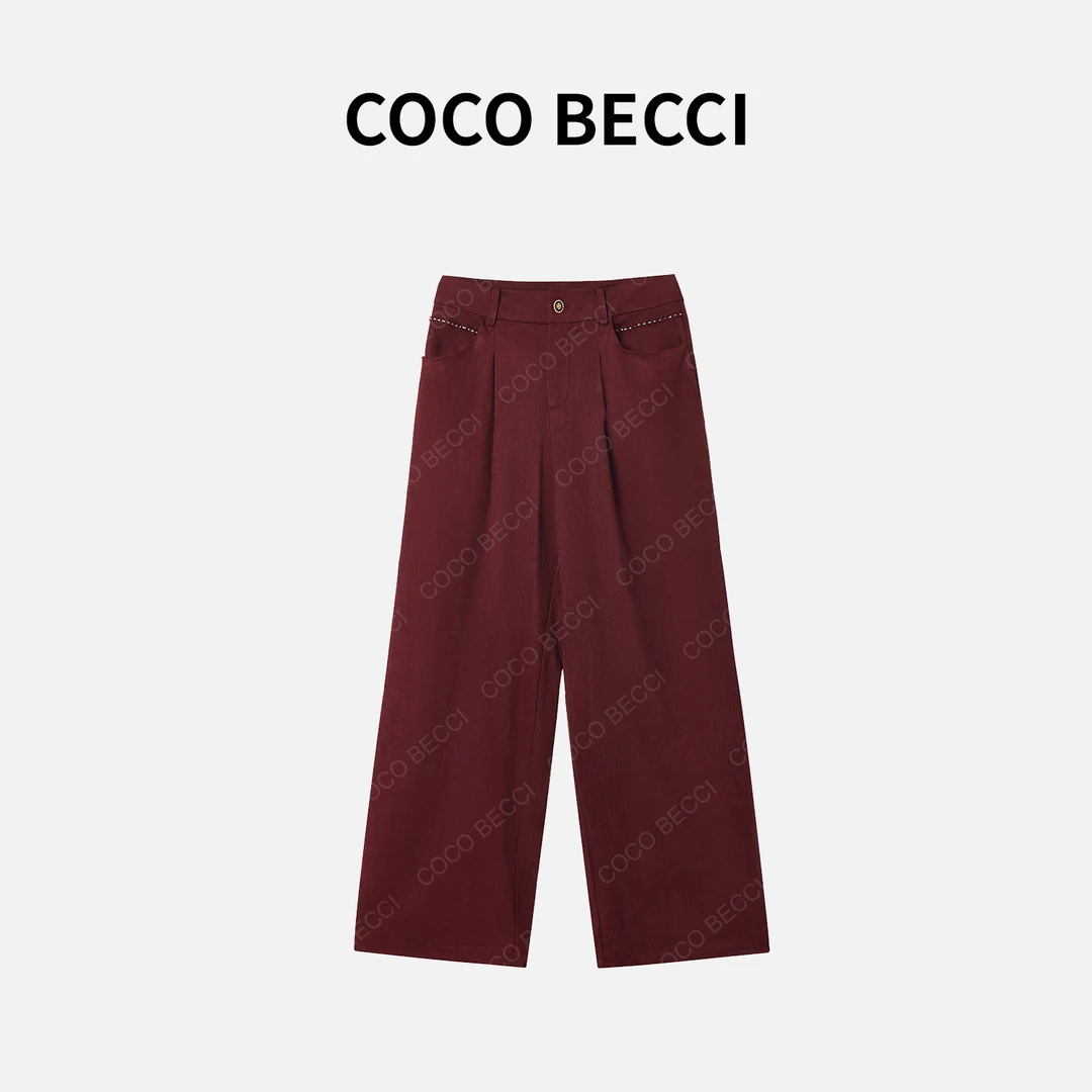 COCO BECCI【摩登时代】简约休闲裤YT24JA60J066