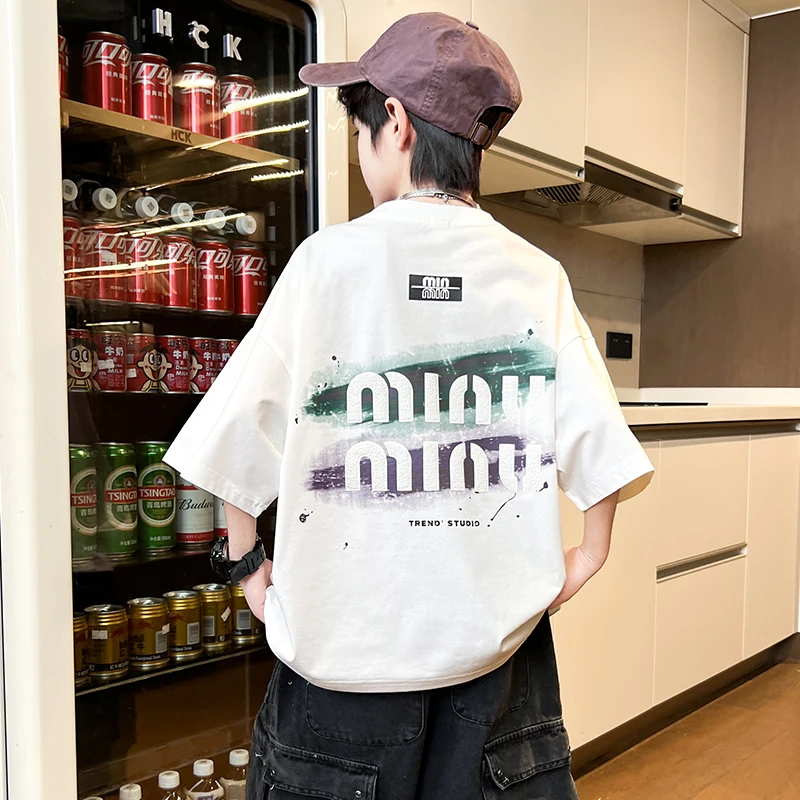 男童夏装短袖T恤凉感2025新款中大童男孩半袖上衣【QSX-DR】B5061