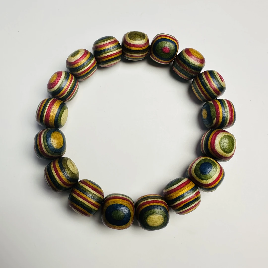 T013 彩虹木手串T013 彩虹木手串