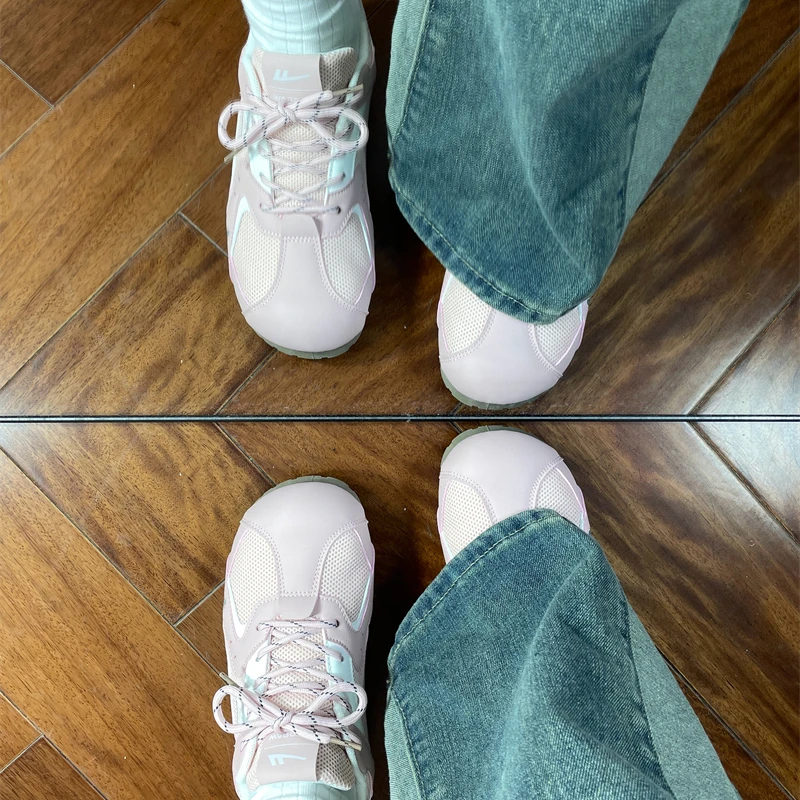 回力樱花粉蝴蝶小白鞋女2025夏季新款配裙子爆款板鞋百搭网面女鞋