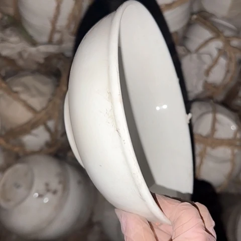 瓷片国营厂库存微瑕18厘米