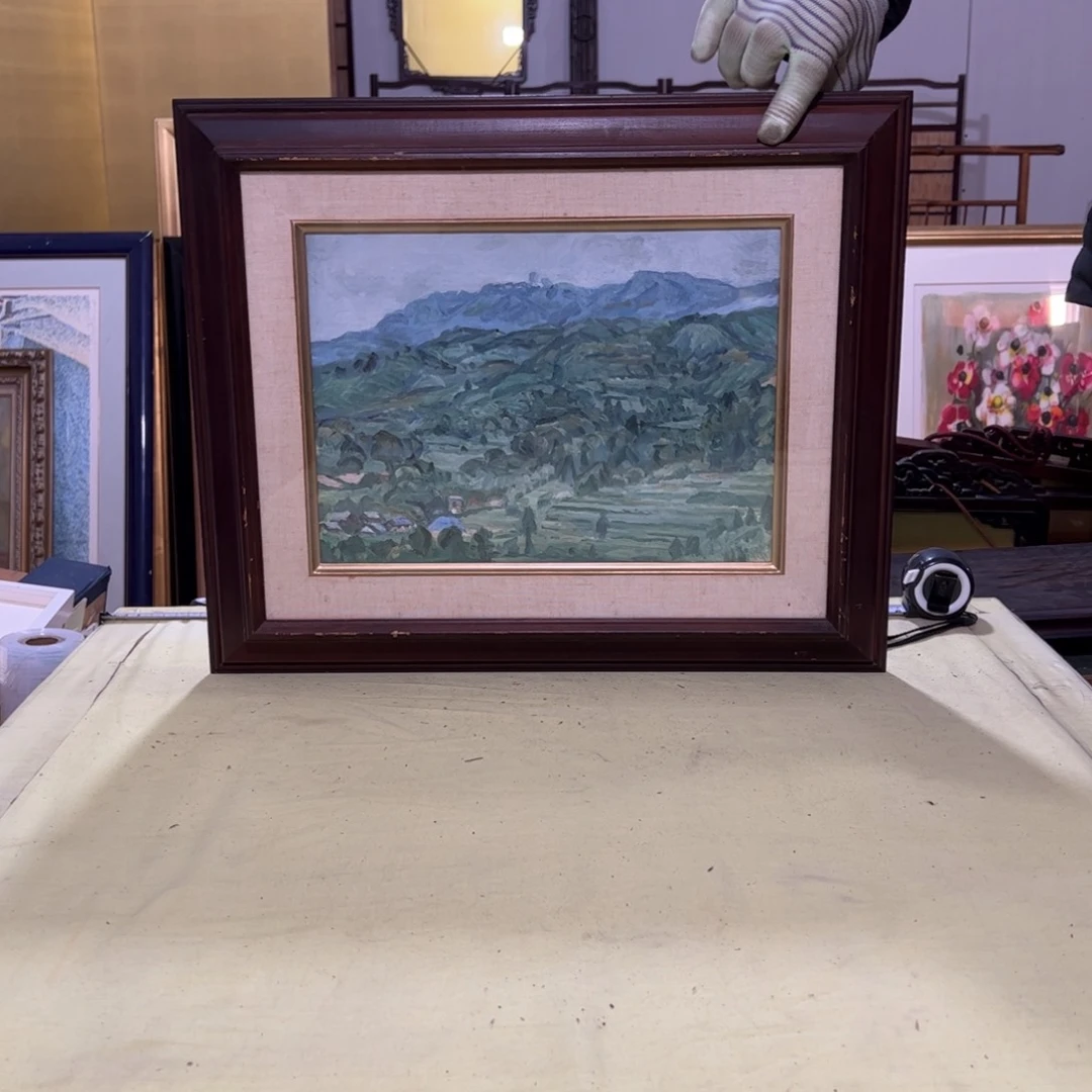 绘画云*哥屏风框画茶空间设计