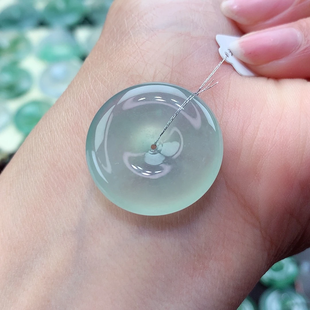 翡翠颈饰未镶嵌67尺寸23.9-5.9