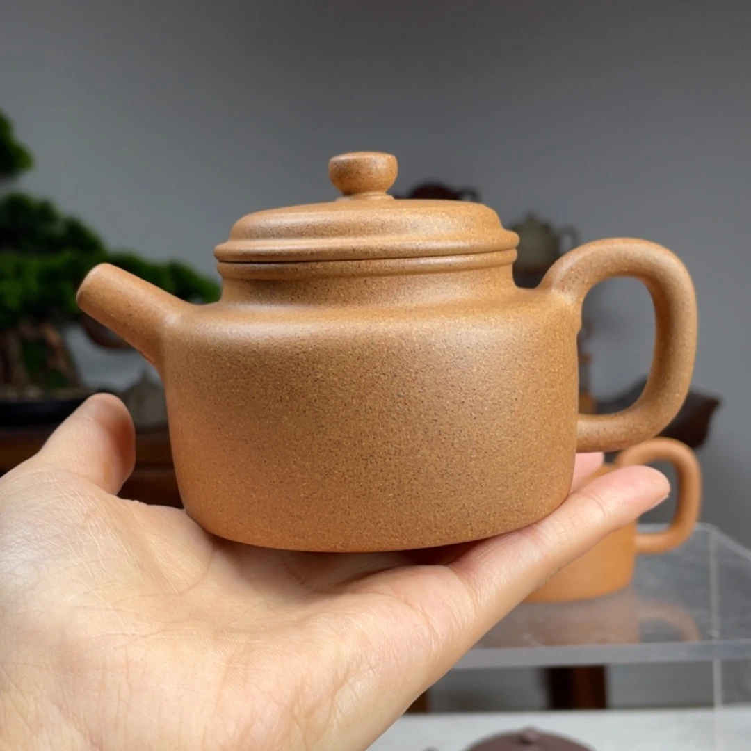 【闪购商品】紫砂茶壶无*为金黄段花块容量220cc