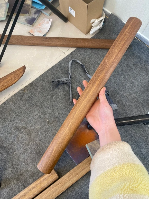 鸡翅木双手椭圆剑尺50公分宽度4.2厚度2.9