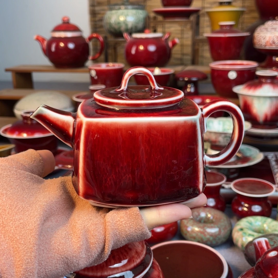 景德镇原矿陶瓷 四方壶 福利款