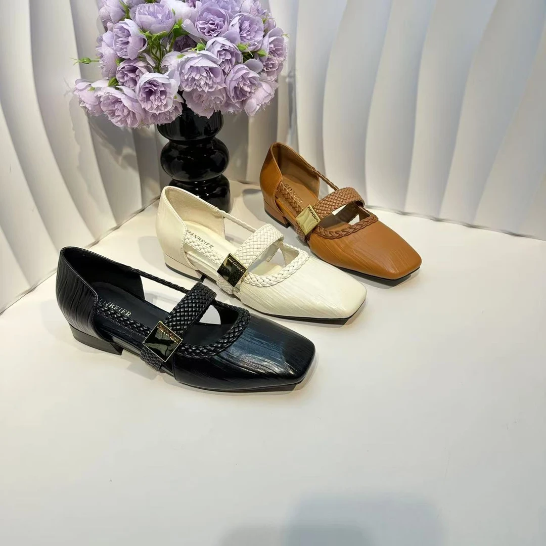 H89328三色新款春夏玛丽珍扣带试试潮流女鞋