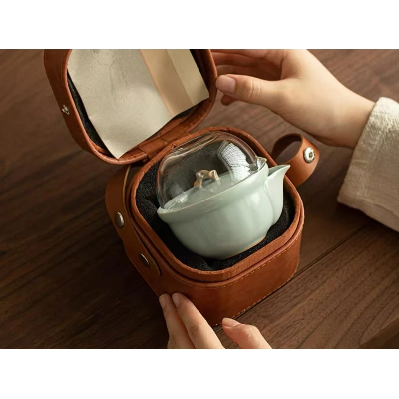 汝窑快客一壶两杯（青）YS341