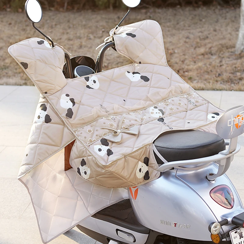 电动车挡风被防晒遮阳春秋电瓶车挡风罩防水雨摩托车防风防水