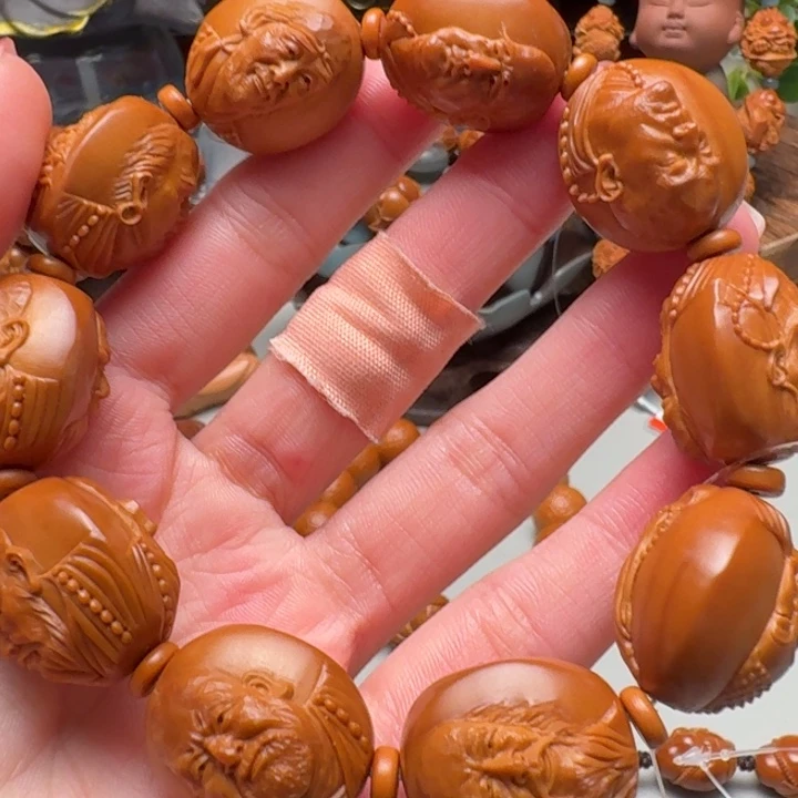 橄榄核手串/手链写实罗汉