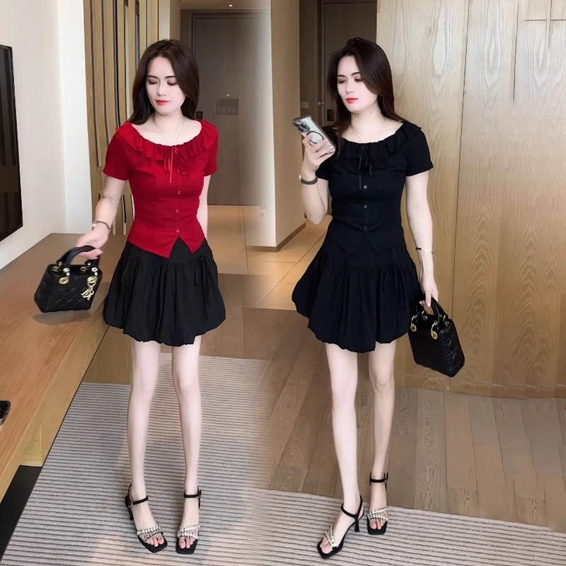 短袖t恤夏款2025新款今年流行显瘦女装体恤百搭洋气漂亮减龄上衣