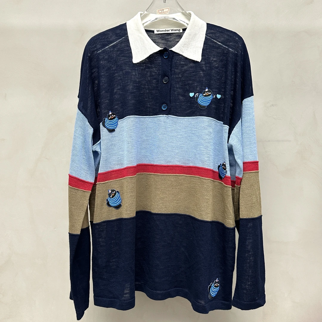 AN9.Studio︱新款Polo领针织A282