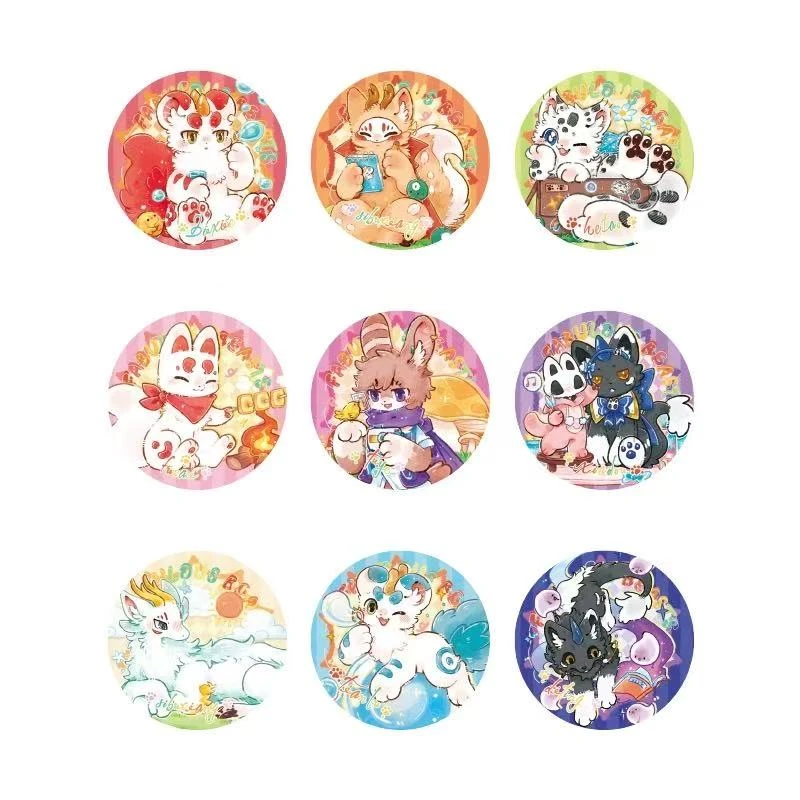 有兽焉彩云山马口铁徽章角色双闪吧唧胸针挂饰