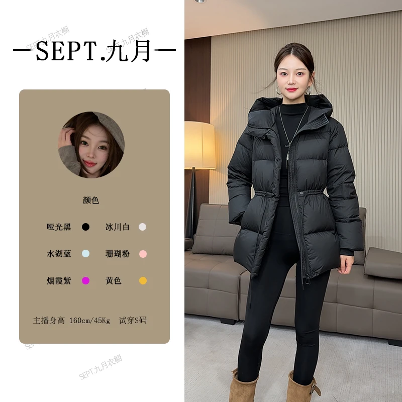 石墨烯里外同料羽绒服女短款2025韩版新款加厚泡芙收腰显瘦