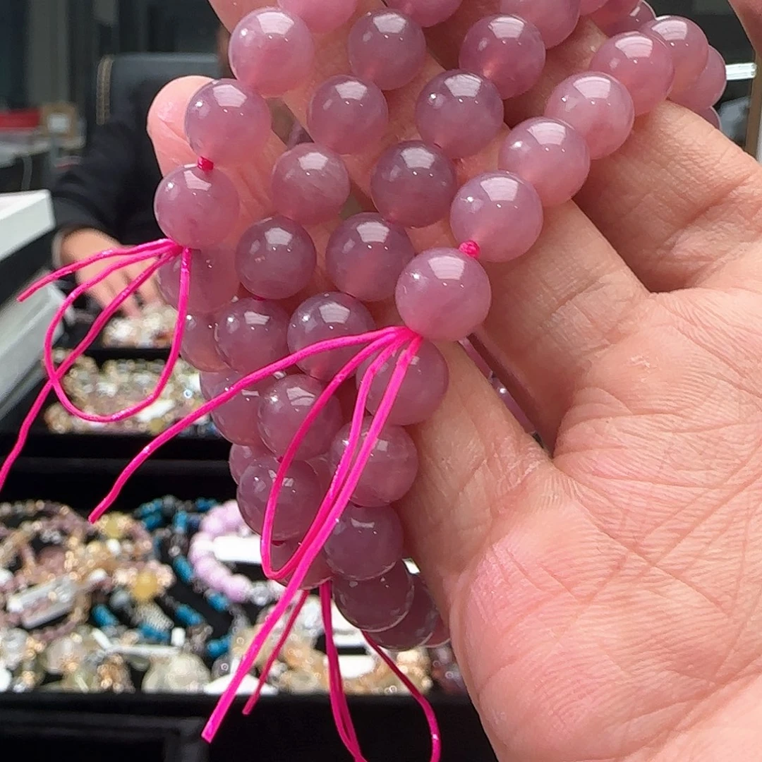 水晶手链未镶嵌紫马粉