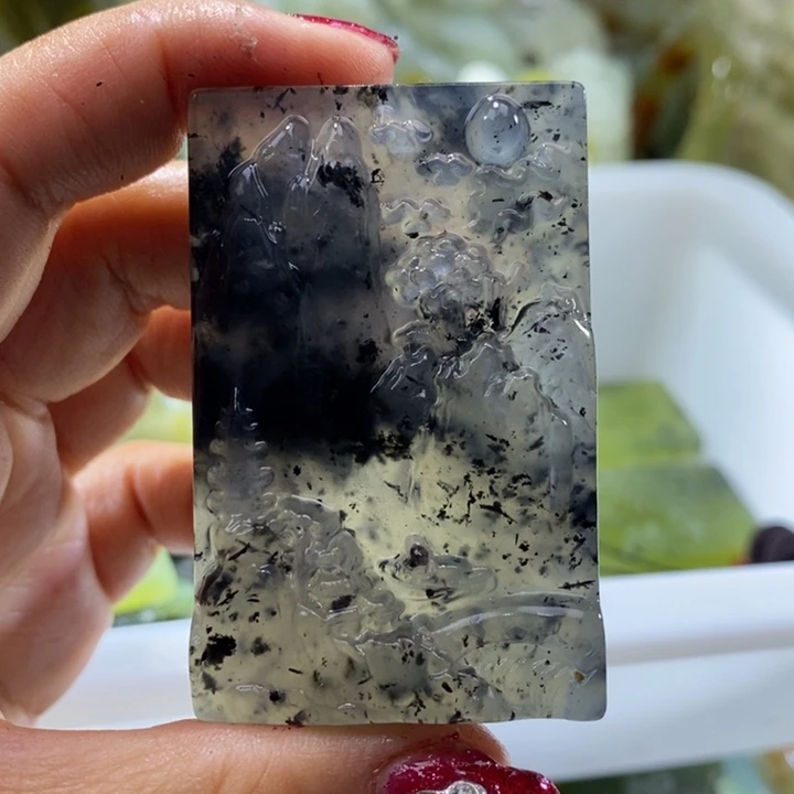 岫玉未镶嵌岫玉吊坠