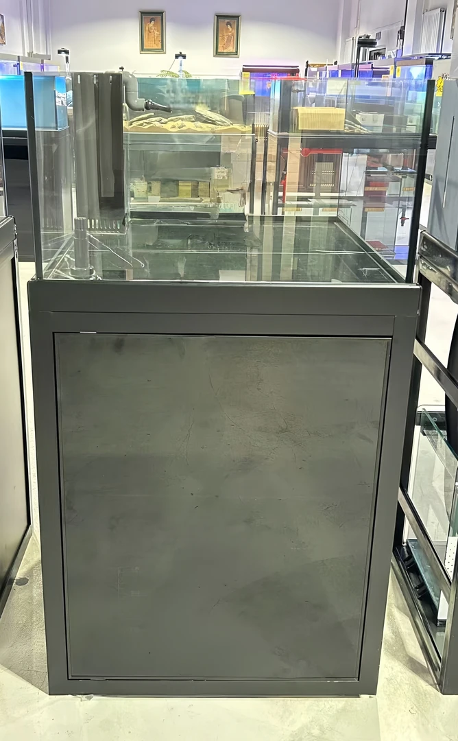 七号品鲨 极简四角溢流溪流缸 方缸底过滤鱼缸水族箱