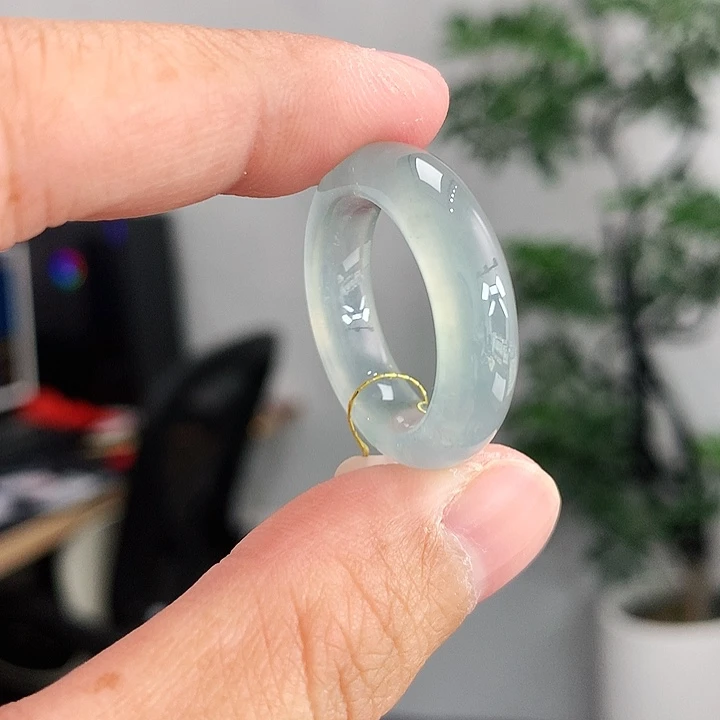 翡翠未镶嵌戒指17-18号