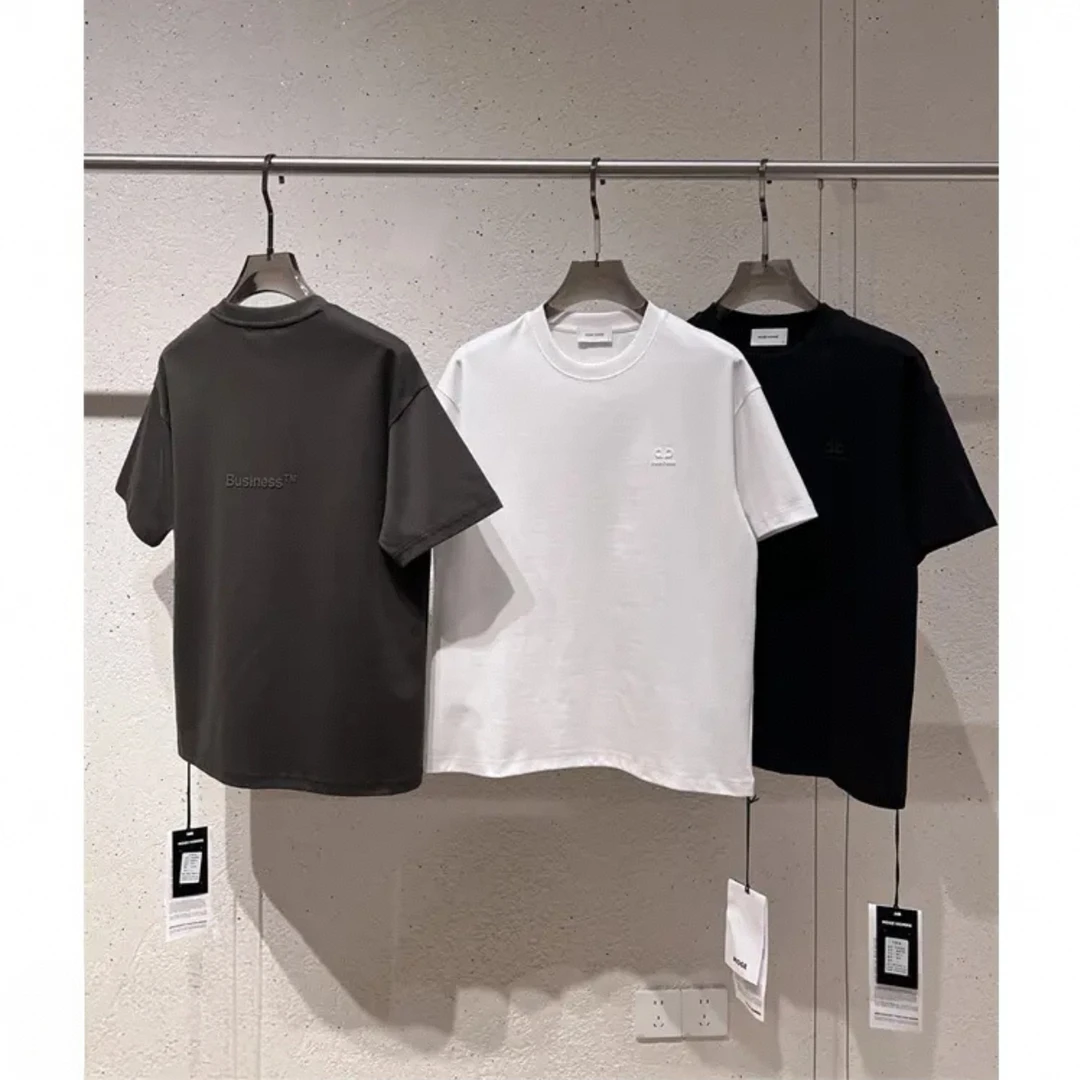 夏季立体硅胶烫印索罗娜凉感圆领短袖男高档简约净版休闲半袖T恤