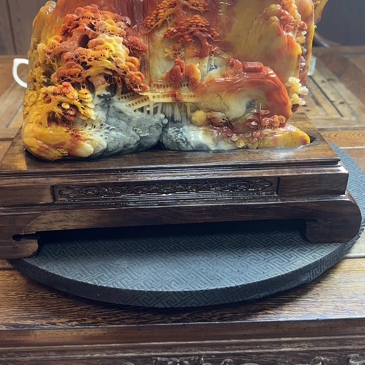 寿山石富贵山居图