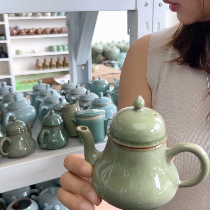 龙泉云间青瓷小米茶器