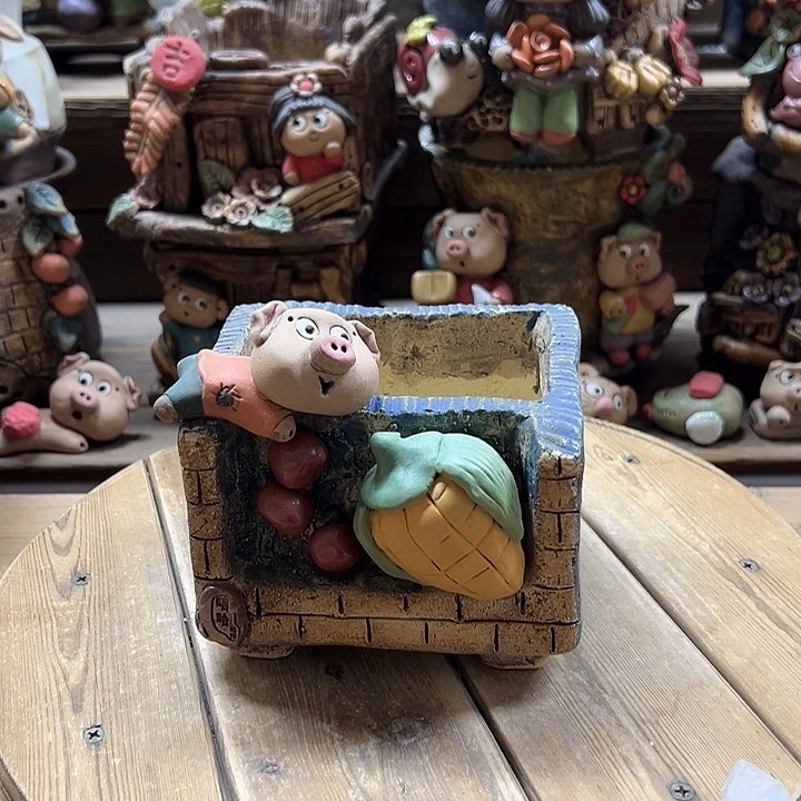 嘻哈多肉花盆百搭