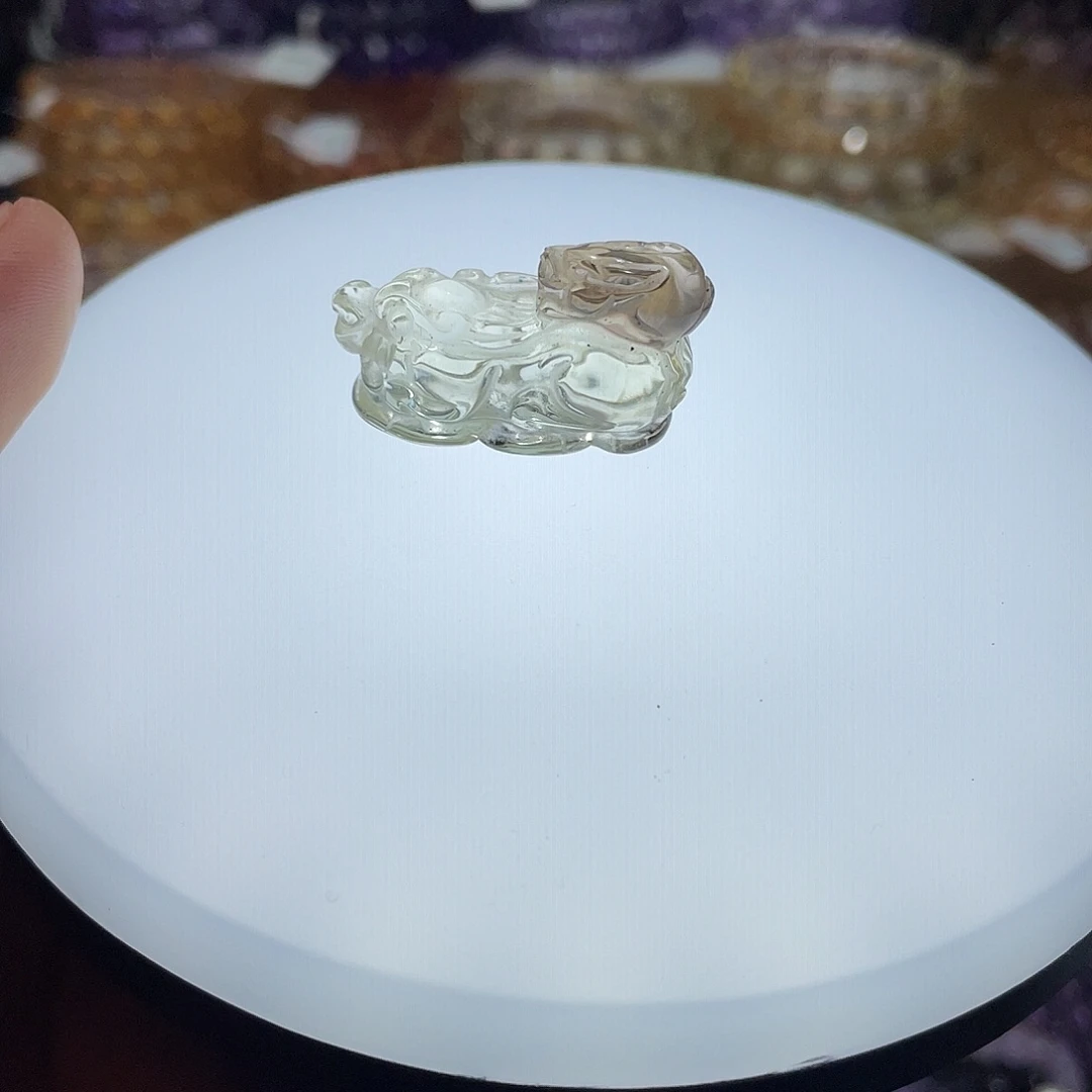 水晶未镶嵌手链黄水晶雕刻貔貅