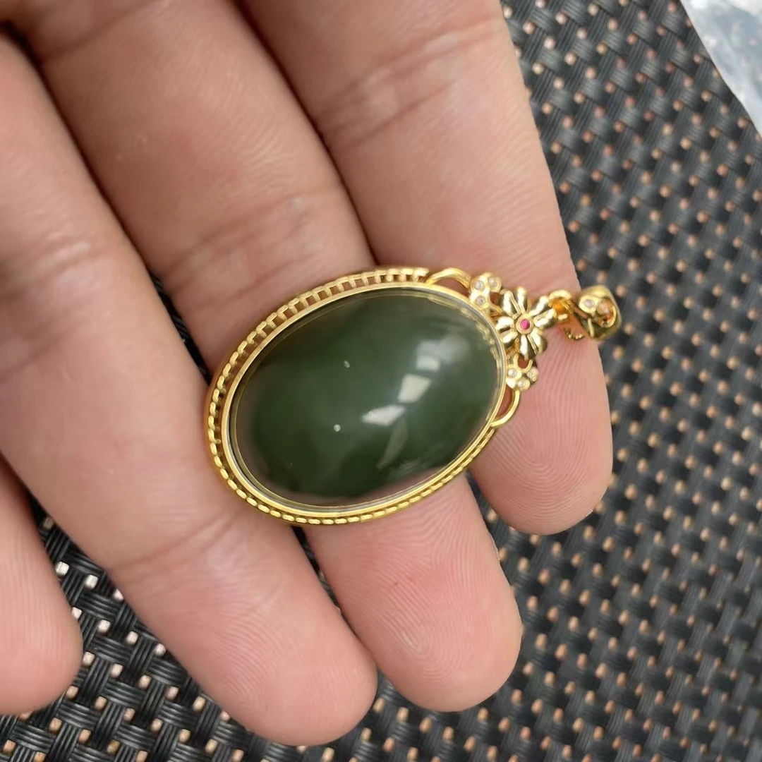 【玉经纶】176616/HQ19-和田玉吊坠-多样性发其一