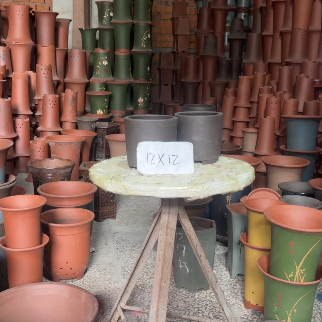 全部花苞紫砂花盆