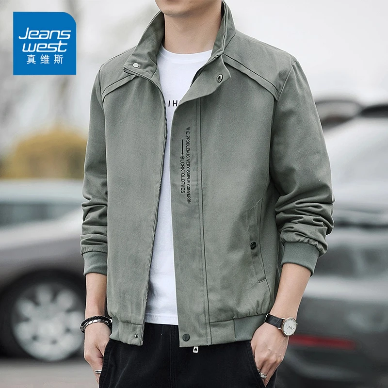 真维斯男士夹克2025新款秋季厚款男新款冲锋上衣工装防风男棒球服