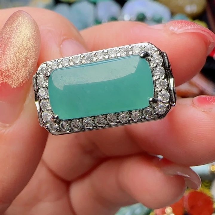 翡翠戒指未镶嵌天然A货668