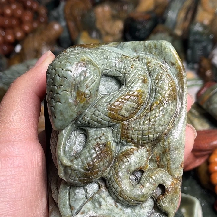 岫岩河磨玉（透闪石质玉）未镶嵌挂件