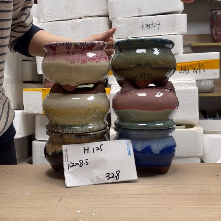 粗陶多肉花盆微瑕125