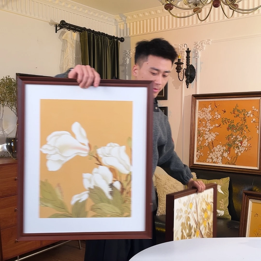 竖款新款玉兰花70*60