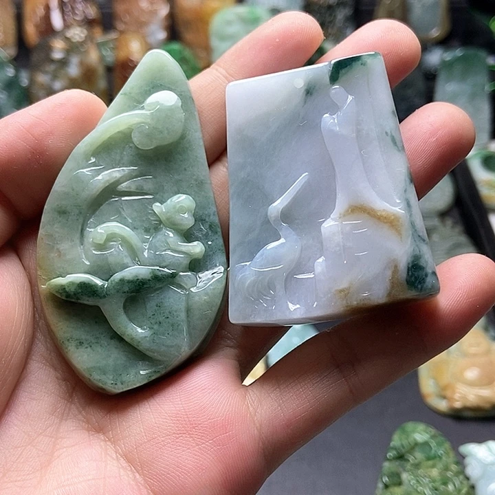 颈饰未镶嵌翡翠翡翠a货